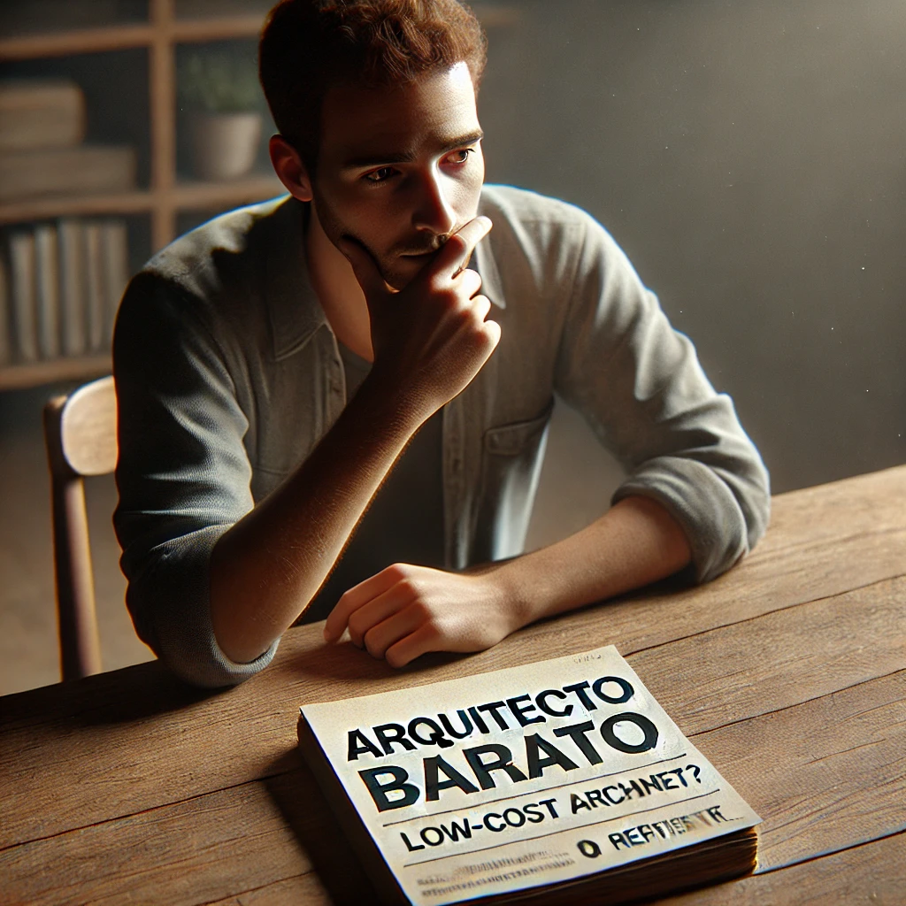 riesgos asociados a la contratación de un arquitecto barato en la construcción de una casa en España.