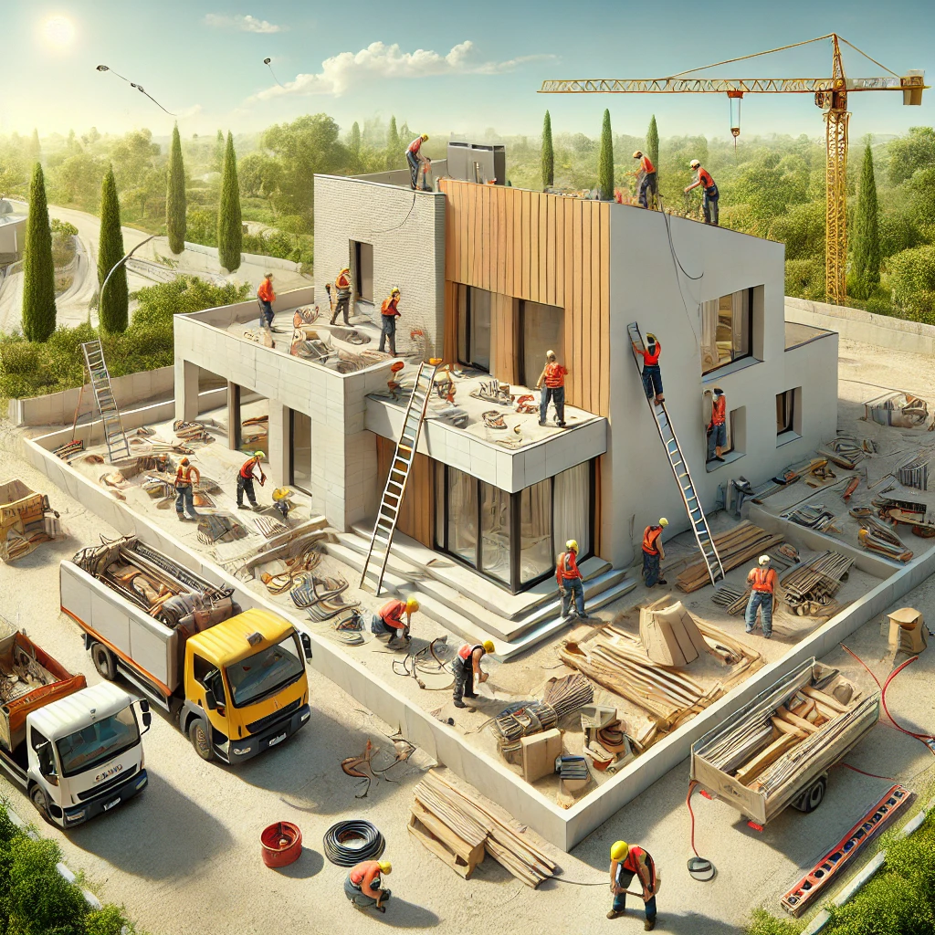 Comparación entre construir una casa por gremios y contratar una constructora en España